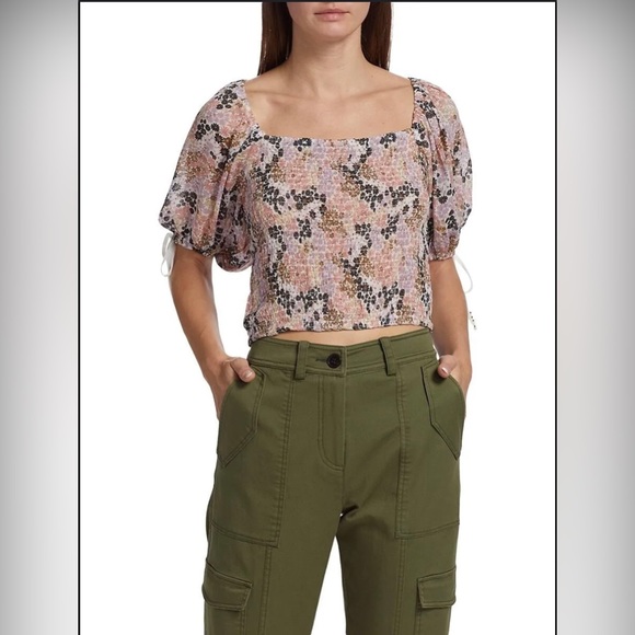 Free People Free People Back on Top Crop Knit Top in Soft Combo - Picture 2 of 4